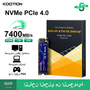 KOOTION X16 M.2 NVMe SSD 2 تيرا بايت 1 تيرا بايت 512 جيجا بايت M2 SSD قرص 7400 ميجابايت/ثانية M.2 PCIe4.0 2280 محرك الحالة الصلبة الداخلي لأجهزة الكمبيوتر المحمول PS5 المكتبية